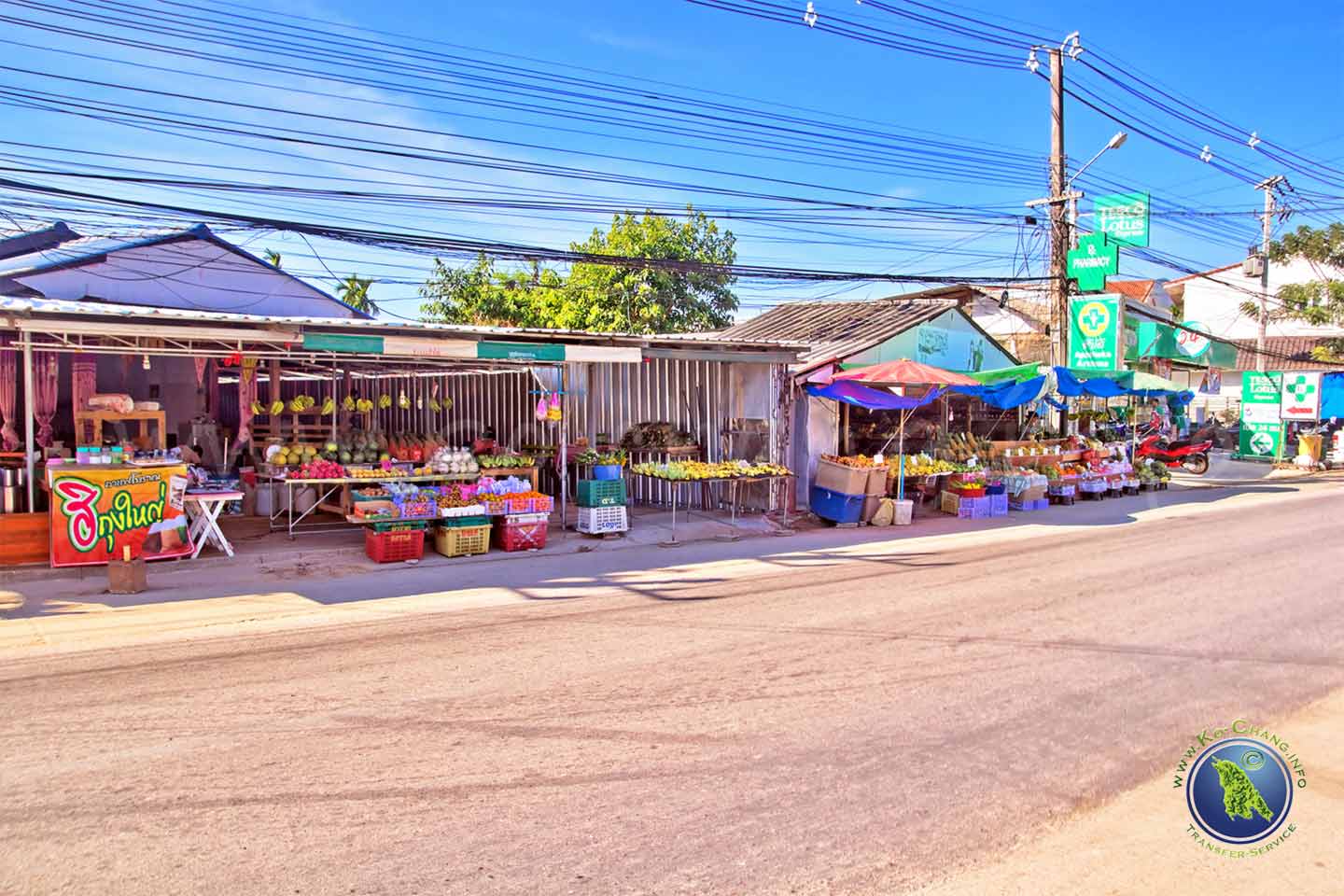 Shops am Klong Prao Beach auf Koh Chang