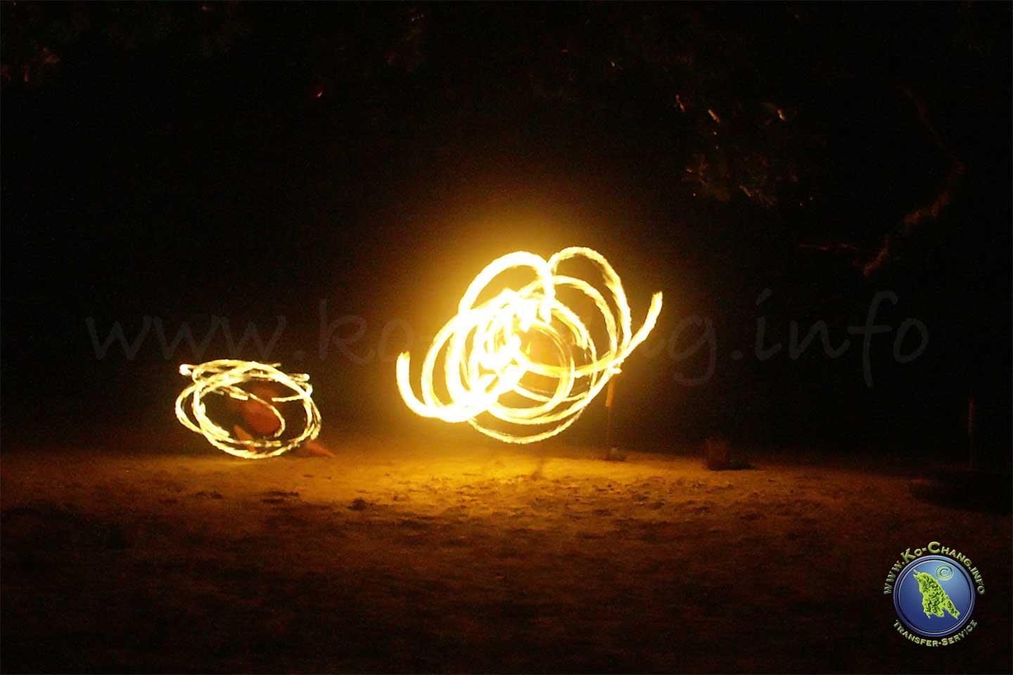 Nachtleben auf Koh Chang: Fireshow
